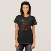サンタお気に入りのス建築マネージャーのクリスマス Tシャツ (正面フル)