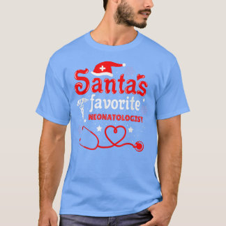 サンタお気に入りのス新生児学者クリスマス Tシャツ