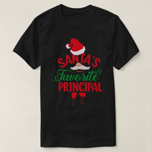 サンタお気に入りのス校長 Tシャツ (デザイン正面)