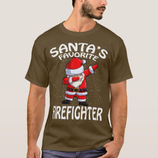 サンタお気に入りのス消防士クリスマス Tシャツ
