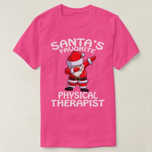 サンタお気に入りのス物理セラピストクリスマス1 Tシャツ (デザイン正面)