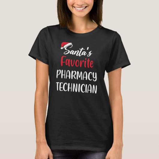 サンタお気に入りのス薬学技術者のクリスマス Tシャツ (正面)