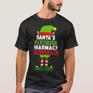 サンタお気に入りのス薬学技術者クリスマスバカ Tシャツ