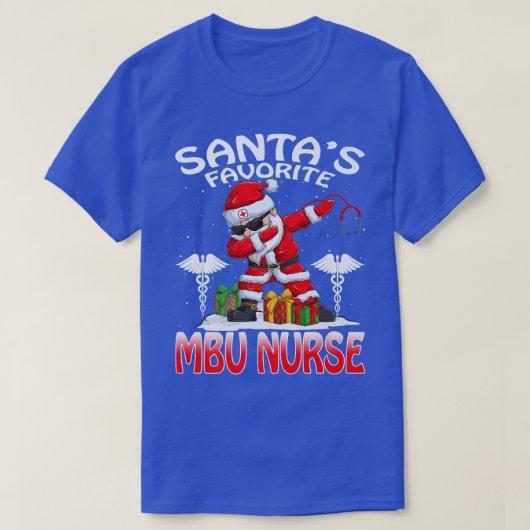 サンタお気に入りのスMBUナースクリスマスマッチングコスト Tシャツ (デザイン正面)