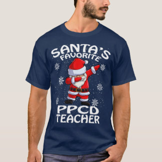 サンタお気に入りのスPpcd先生クリスマス Tシャツ