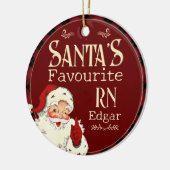 サンタお気に入りのスRN セラミックオーナメント (左)