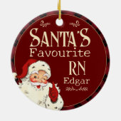 サンタお気に入りのスRN セラミックオーナメント (裏面)