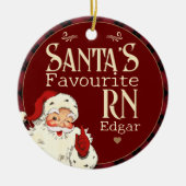 サンタお気に入りのスRN セラミックオーナメント (正面)