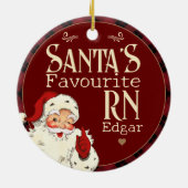 サンタお気に入りのスRN セラミックオーナメント (裏面)