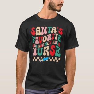 サンタお気に入りのズエマージェンシャルルームナースレトロGroovy Tシャツ