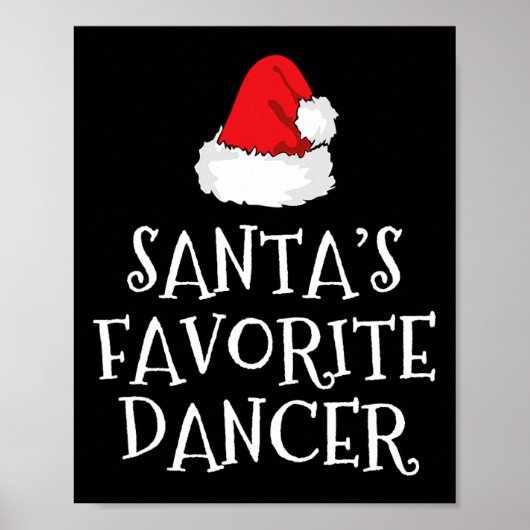 サンタお気に入りのズクリスマスおもしろいDanci ポスター (正面)