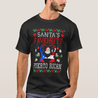 サンタお気に入りのプエルトリカクリスマスギフト醜いSw Tシャツ