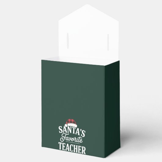 サンタお気に入りの先生クリスマス教え生徒 フェイバーボックス (オープン)