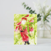 サンタお洒落はがき ポストカード (スタンド正面)