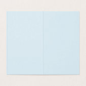 サンタお洒落アイスブルー縦型カード (内部フラット)