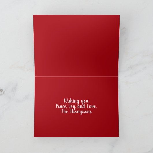 サンタお洒落クリスマスカード北極トレンディー シーズンカード (内部)