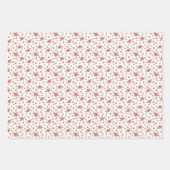 サンタお洒落クリスマスホリデー ラッピングペーパーシート (正面3)