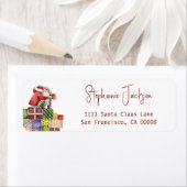 サンタお洒落クリスマス差出人住所 ラベル (インサイチュ)