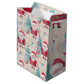 サンタお洒落クロースとクリスマスツリー ミディアムペーパーバッグ (裏面アングル)