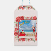 サンタお洒落クロース雪 ギフトタグ (裏面)