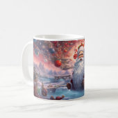 サンタお洒落クロース1マグカップ コーヒーマグカップ (正面左)