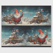 サンタお洒落クロース2 ラッピングペーパー (フラット)