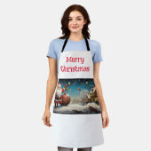 サンタお洒落クロース4 エプロン (着用した状態)