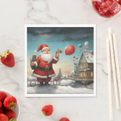 サンタお洒落クロース5紙 スタンダードランチョンナプキン (インサイチュ)