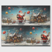 サンタお洒落クロース5 ラッピングペーパー (フラット)