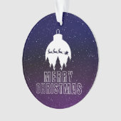サンタお洒落ズスリーとミッドナイトビュー オーナメント (正面)