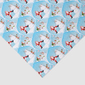 サンタお洒落ズ遊ゴルフ、雪だるまとトナカイ 薄葉紙 (詳細)