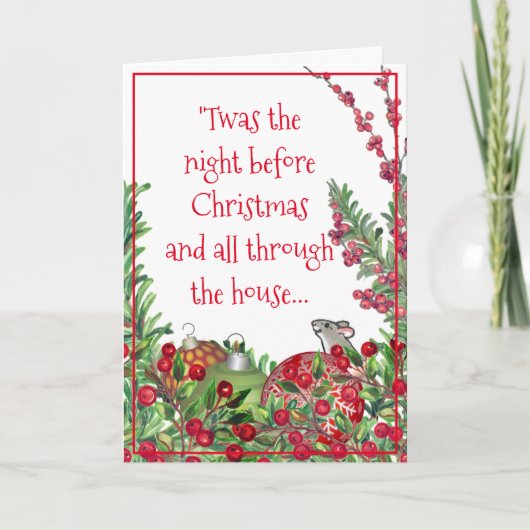 サンタお洒落ファミリーペットクリスマスかわいい犬猫 シーズンカード (正面)