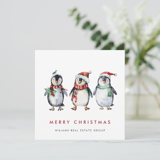 サンタお洒落ペンギン企業のス シーズンカード (スタンド正面)