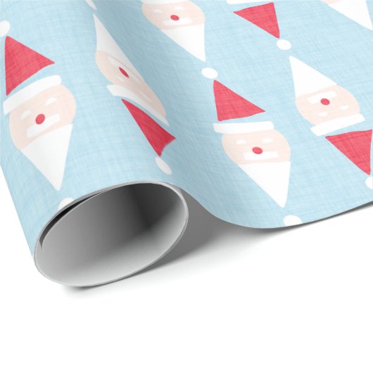 サンタお洒落幾何学的ラッピング紙 ラッピングペーパー (ロールコーナー)