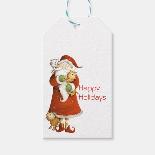 サンタお洒落&キャッツホリデー ギフトタグ (正面)