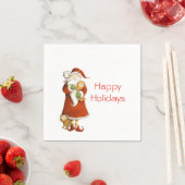 サンタお洒落&キャッツホリデー スタンダードカクテルナプキン (インサイチュ)