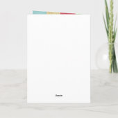 サンタかぎ針金フッククリスマス手作りギフト シーズンカード (裏面)