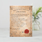 サンタからのエルフ養子縁組レター 招待状 (スタンド正面)