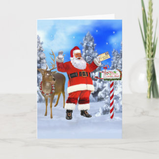 サンタからのクリスマスの挨拶 カード