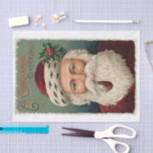 サンタからのクリスマスグリーティング – 休日 薄葉紙 (クラフト)