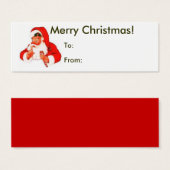 サンタからのクリスマスプレゼントタグ (正面&裏面)