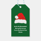 サンタからのクリスマスプレゼント ギフトタグ (裏面)