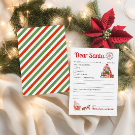 サンタからのクリスマスレター キッズ サンタ プリント