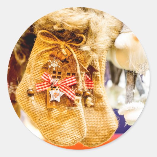 サンタからのクリスマス特別配達 ラウンドシール (正面)