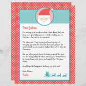 サンタからのパーソナライズされた手紙&ぬりえページ (正面/裏面)