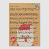 サンタからのパーソナライズされた手紙　マグネット (正面)