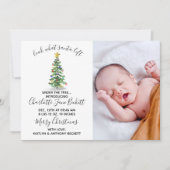 サンタからのプレゼント |クリスマス誕生発表 シーズンカード (正面)