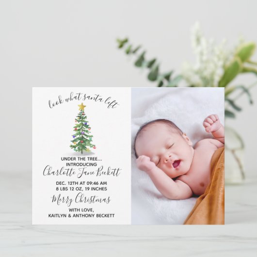 サンタからのプレゼント |クリスマス誕生発表 シーズンカード (スタンド正面)