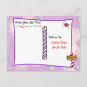 サンタからのポストカード:ホリデーエスニック小妖精や小人 シーズンポストカード (裏面)