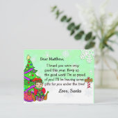 サンタからのポストカード:ホリデーエルフ シーズンポストカード (スタンド正面)